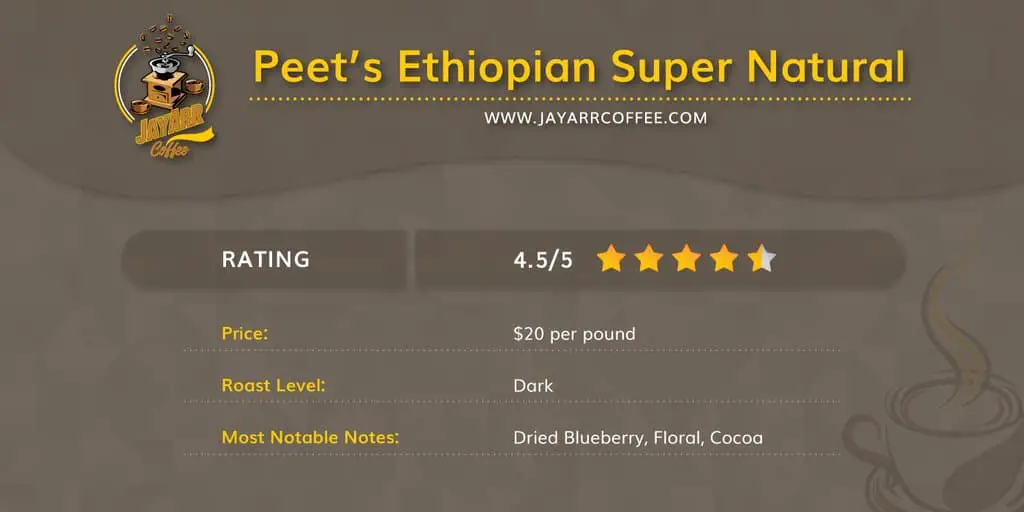 Peets Ethiopian Super Natural Review