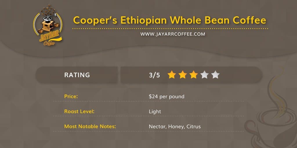 Coopers coffee review